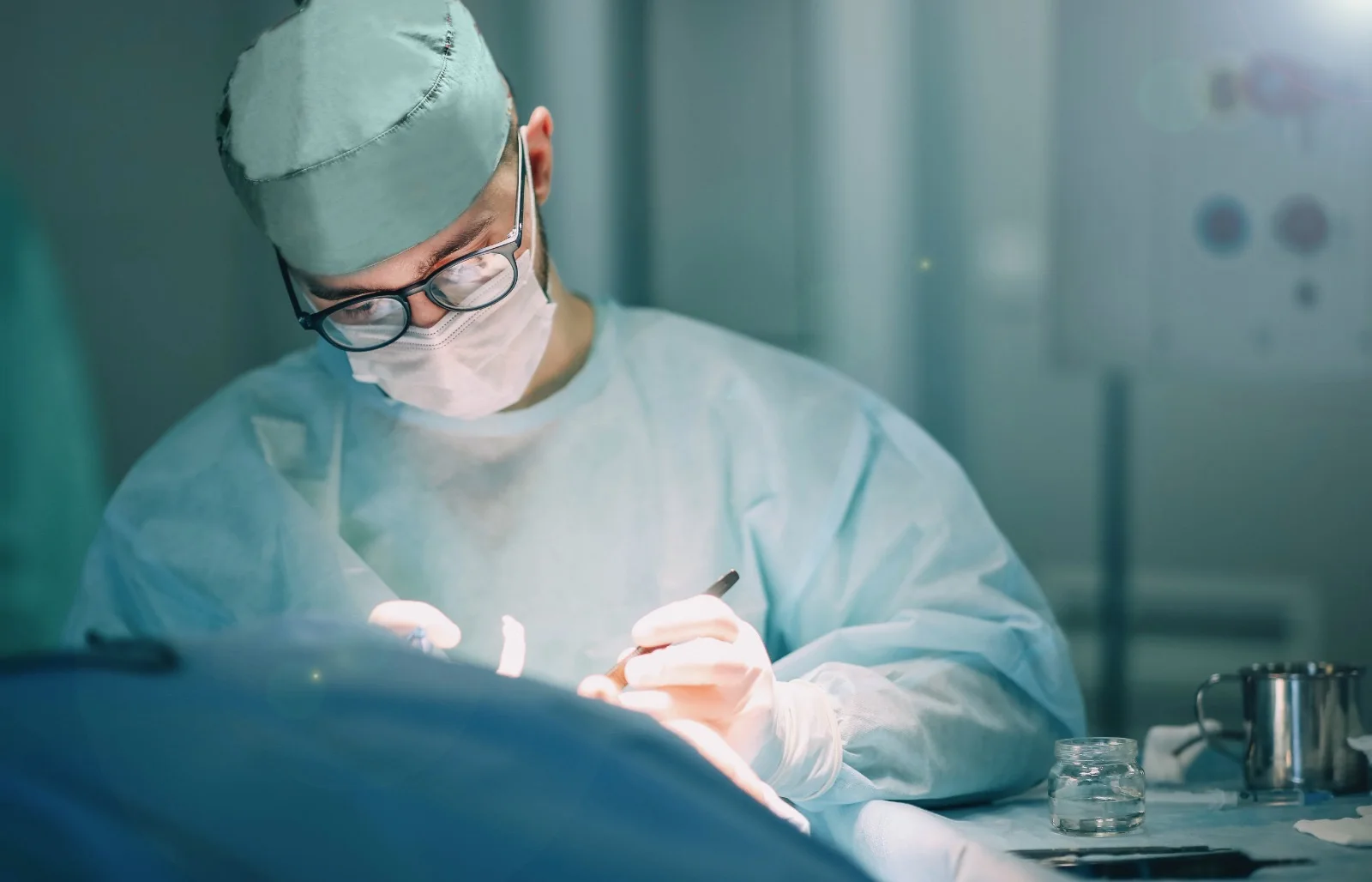 Surgical team member in the operating room